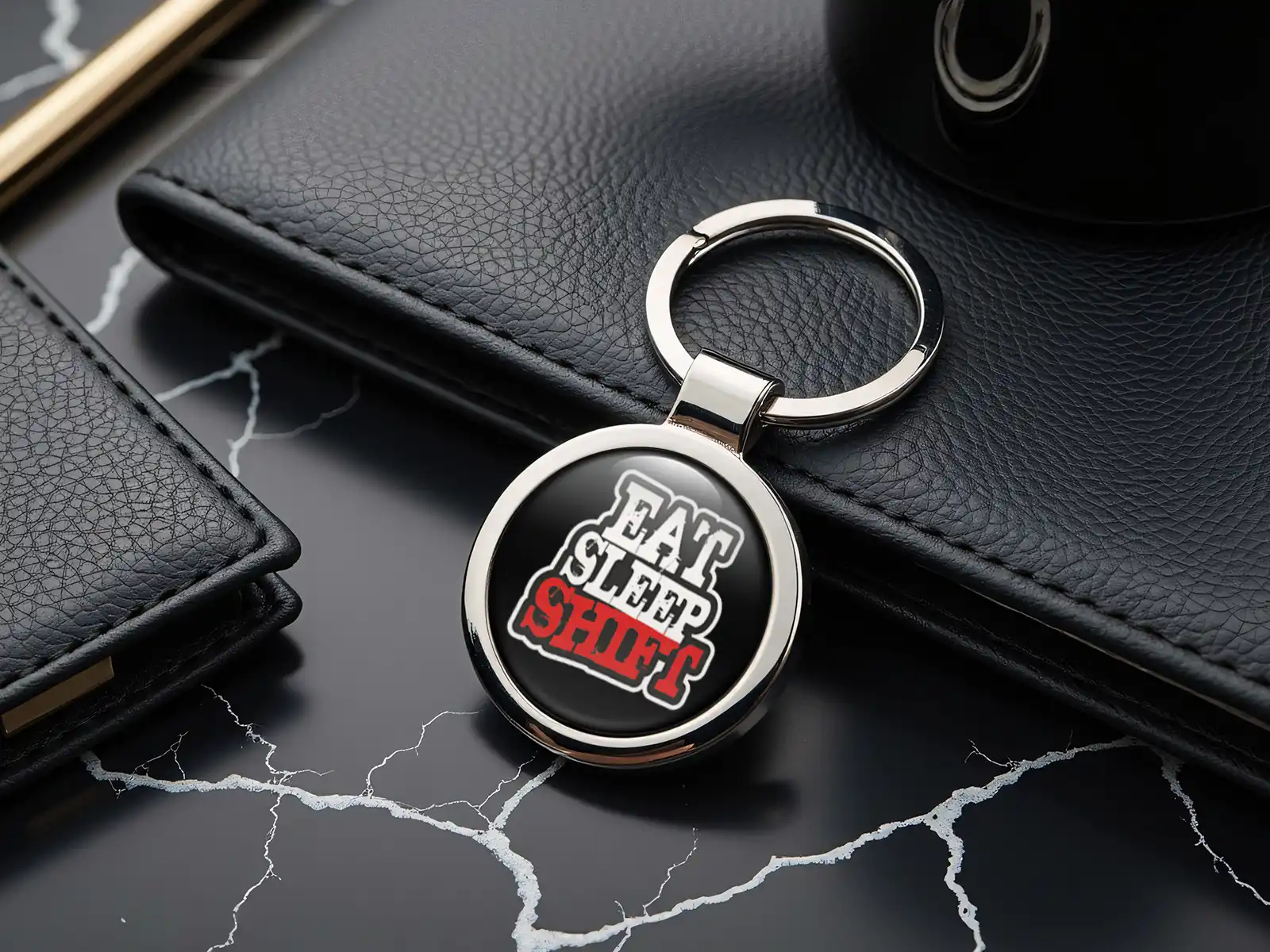 Key Fobs Men Minimal Stainless Steel
